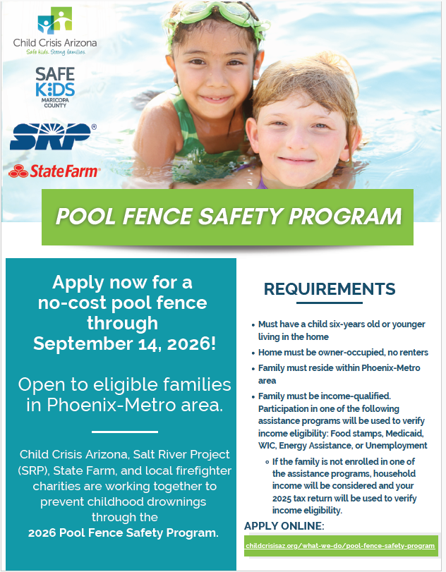 Program for a free fence around pool