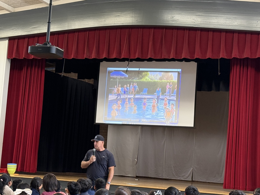 3rd 4th 5th grade learning about water safety. 