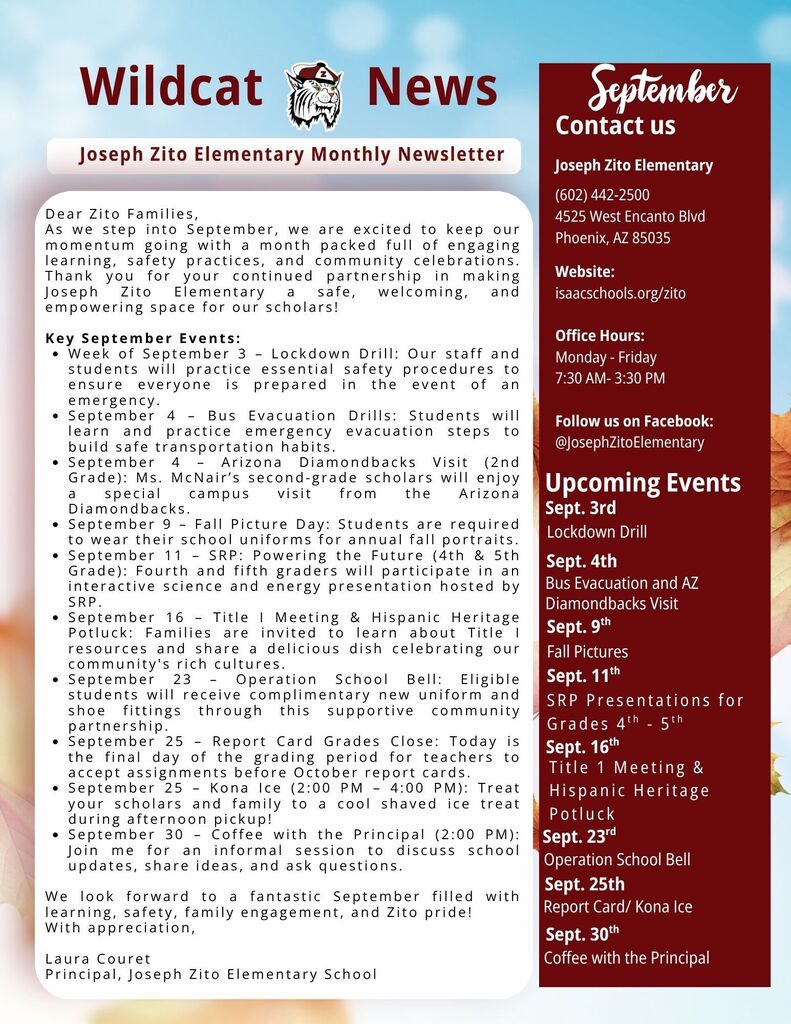 September Newsletter 2026