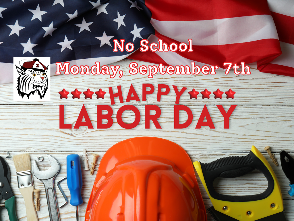 No School Monday Sept 7th Labor Day 