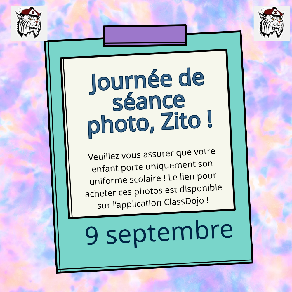 Picture day reminder.  uniforms only!