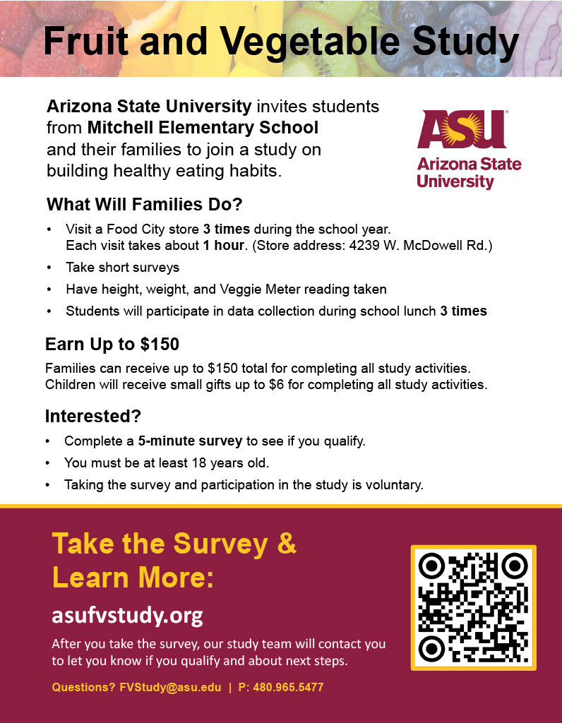 ASU Fruit and Veggies Program Flyer 