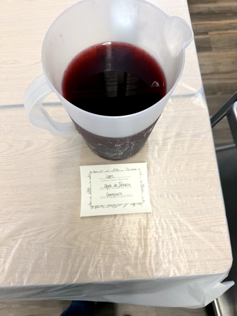 Special Beverage shared with families.