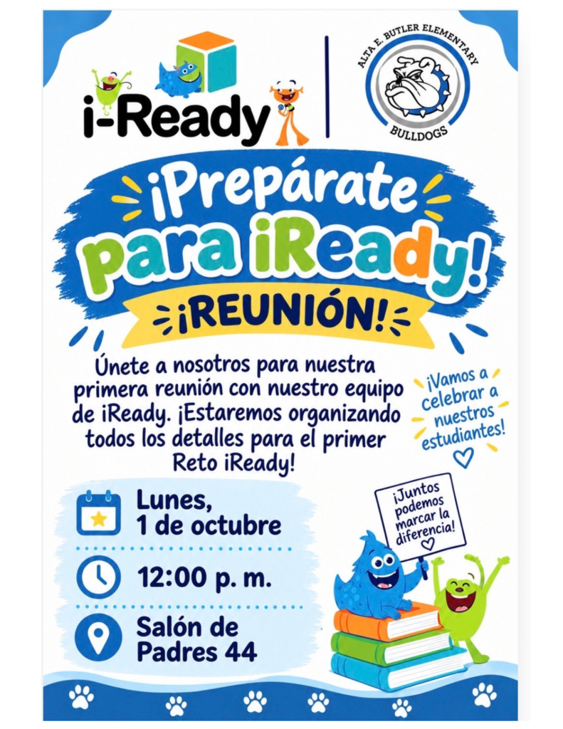 1st i-Ready Challenge Counting Day. Primer Día de Conteo del primer reto de i-Ready.