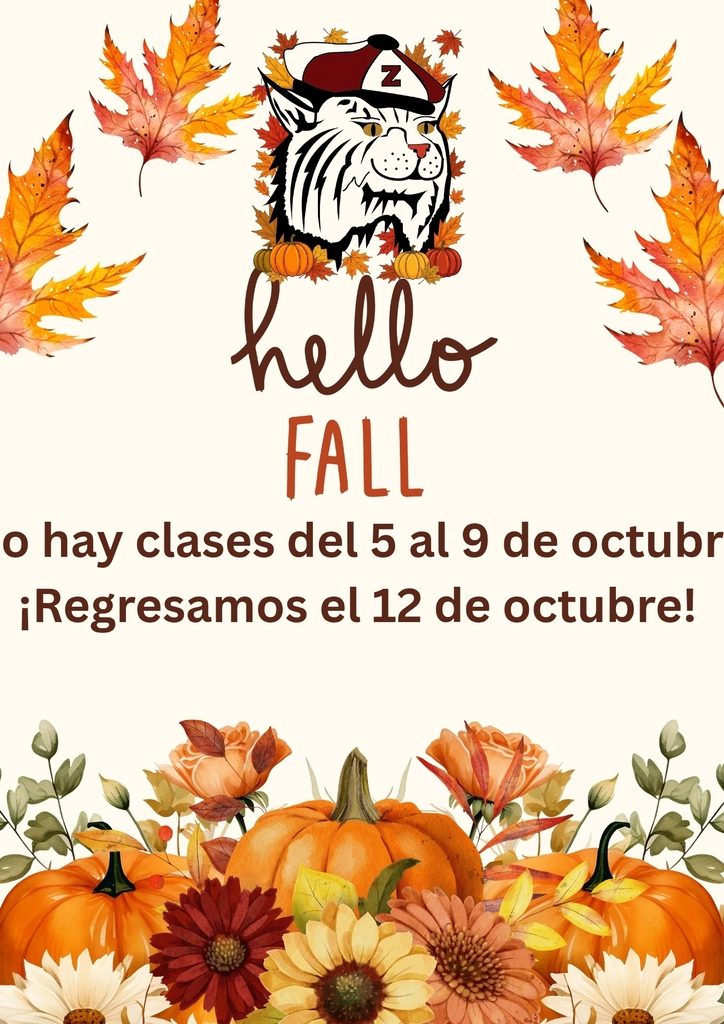 No School October 5 - 9