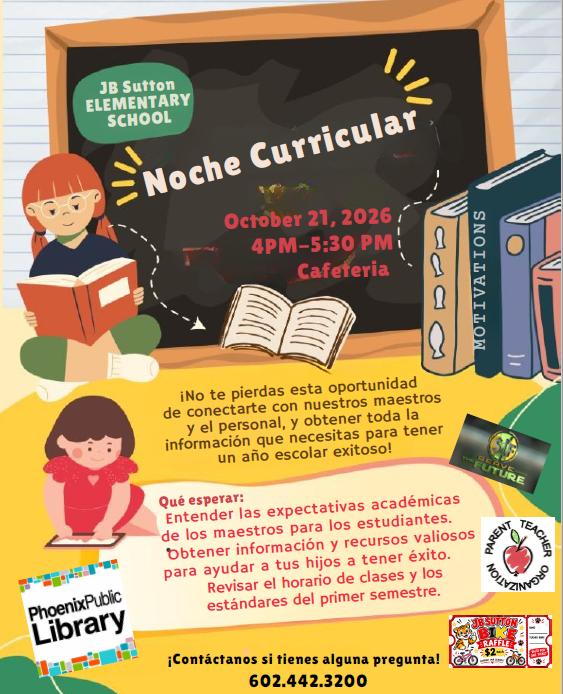 Curricular night Spanish Version