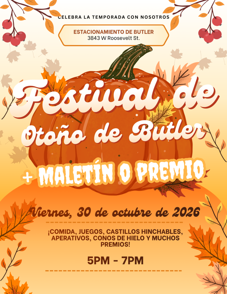 Join us for the Butler Fall Festival on Friday, October 30th from 5:00 pm - 7:00 pm! Please click the link: httanva.link/ty83ek37p6iorpvps://c ¡Únase con nosotros para el Festival de Otoño de Butler el viernes 30 de octubre de 5:00 pm - 7:00 pm! Por favor haga clic en el enlace: https://canva.link/ty83ek37p6iorpv