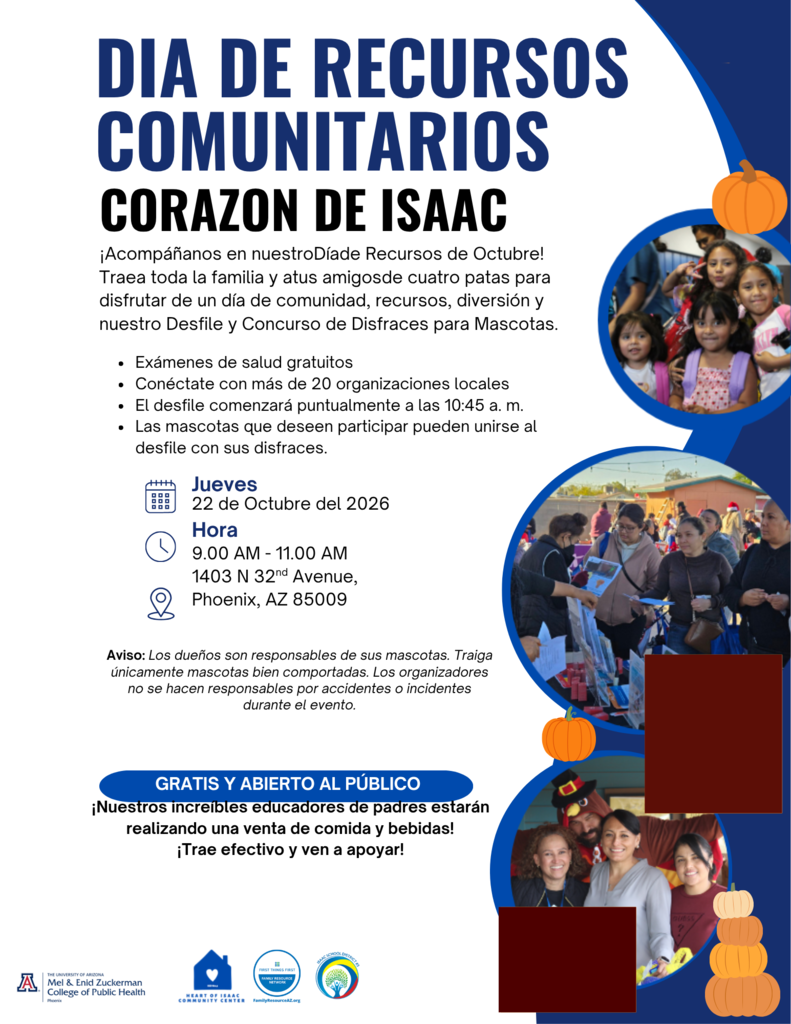 Join us for Resource Day. Acompáñenos al Día de Recursos!