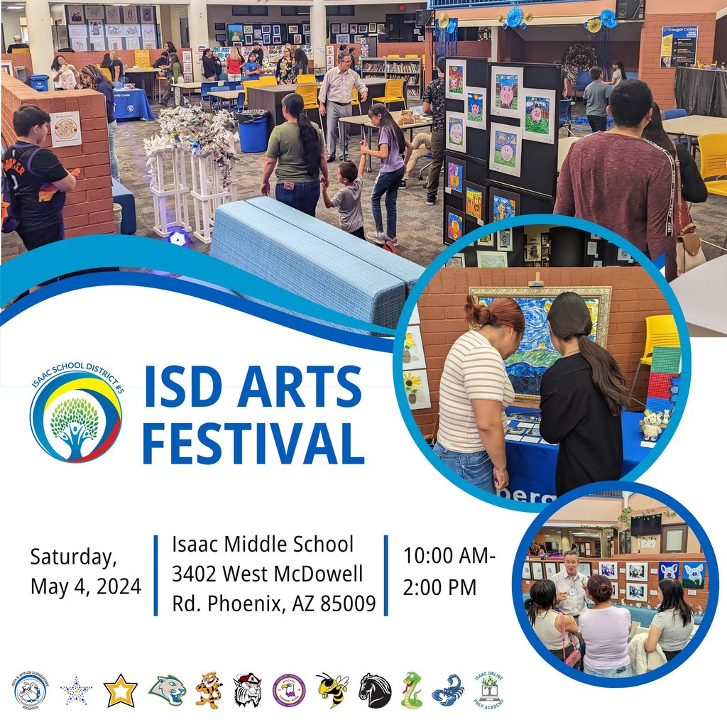 ISD Arts Festival flier in English