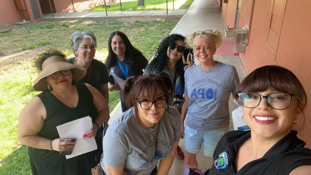 Isaac staff participating in neighborhood walk