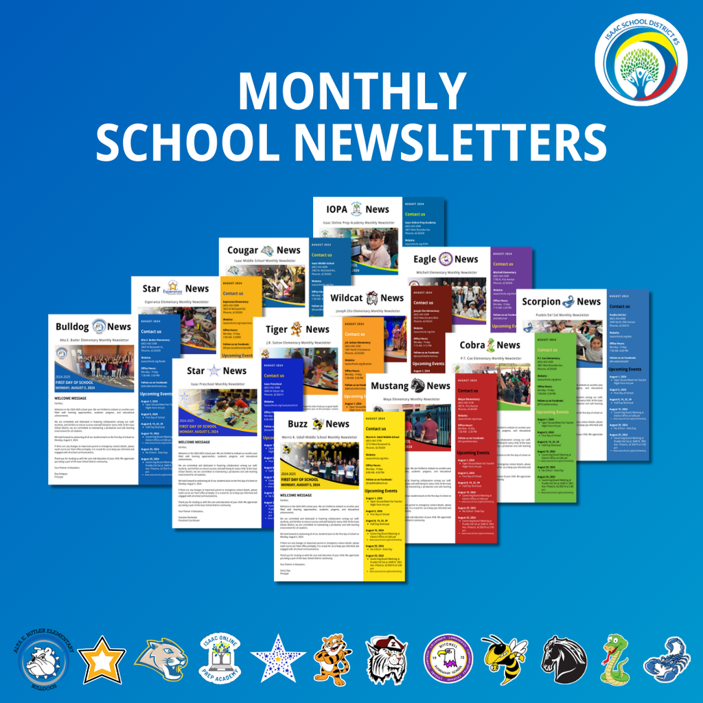 Monthly School Newsletters