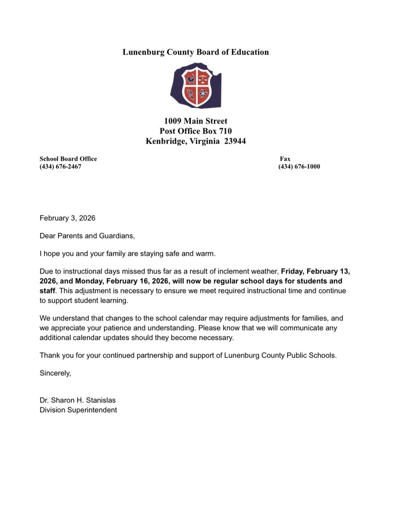 Important Letter from Dr. Stanislas