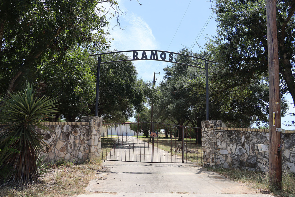 Front gate of Ramos property
