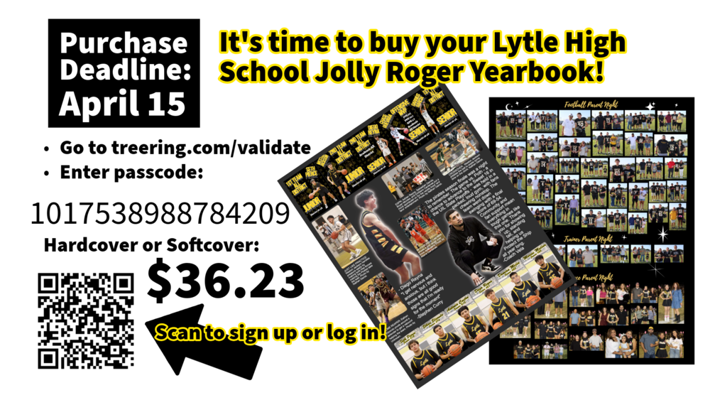Yearbook purchase flyer
