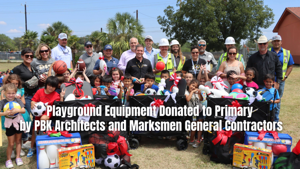 Playground Equipment Donated to Primary by PBK Architects and Marksmen General Contractors