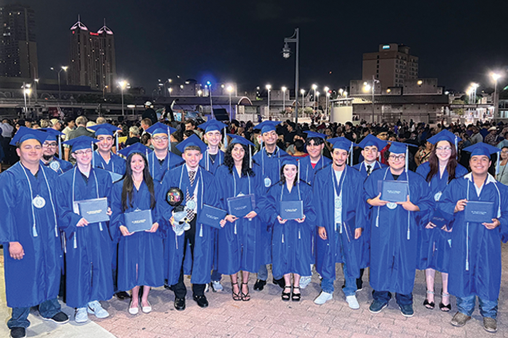 PTECH Group on St. Philip's Graduation Night