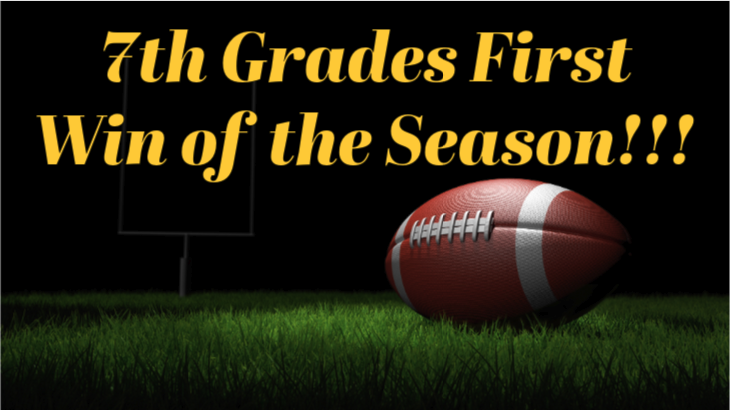 7th Grade's First Win of the Season