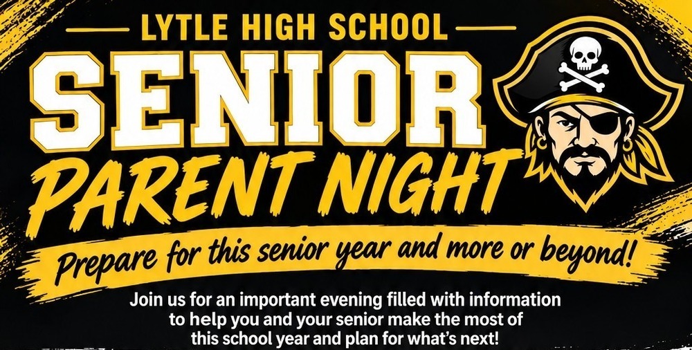 Senior Parent Night flyer