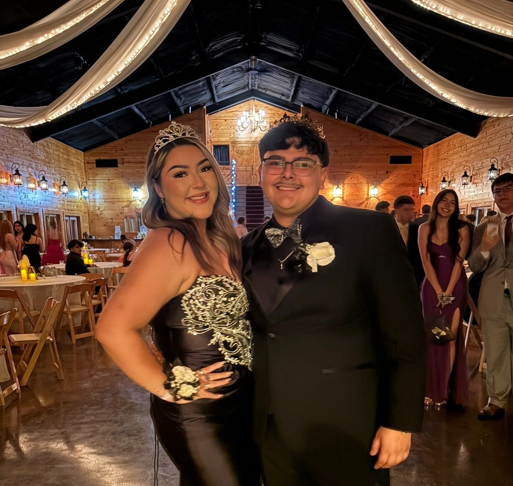 Prom Queen Nicole Martinez and Prom King Gunnr Barrera