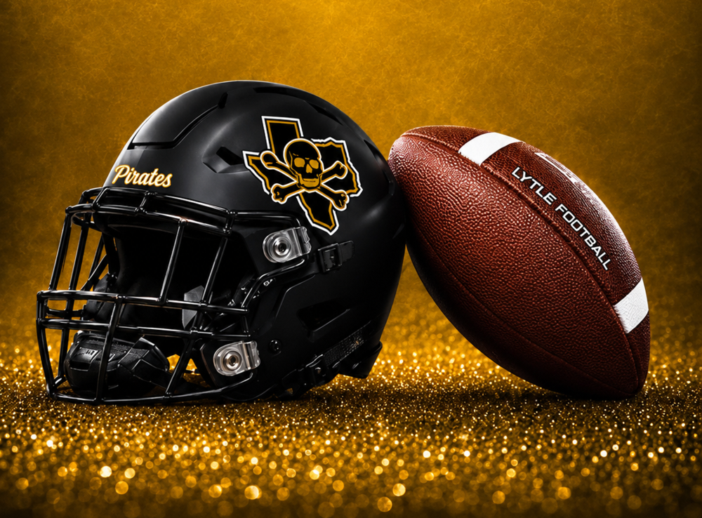 Helmet and football