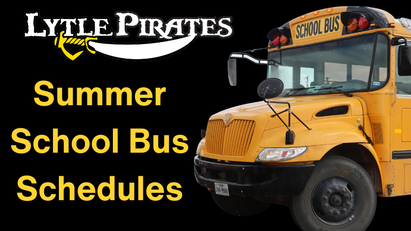 Summer bus schedule flyer