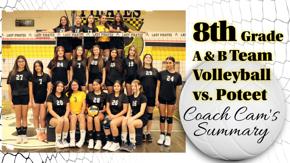 8th Grade A & B Team volleyball vs. Poteet