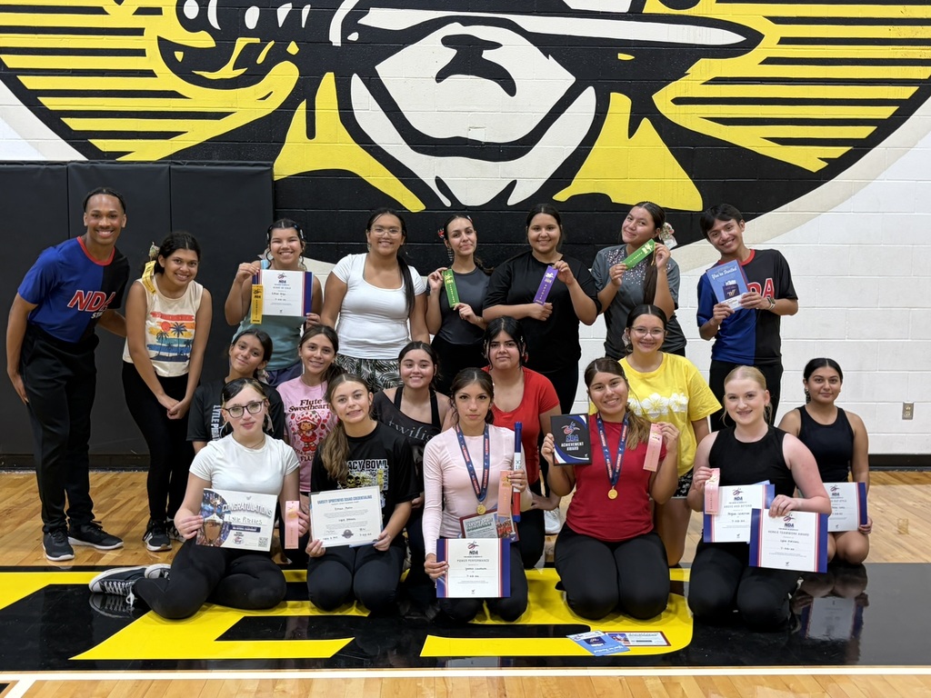 Pirettes with their awards from camp.