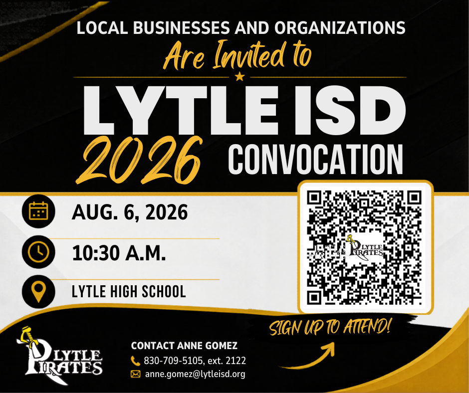 Lytle ISD Convocation flyer