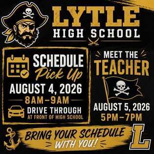 Flyer for schedule pick up and meet the teacher