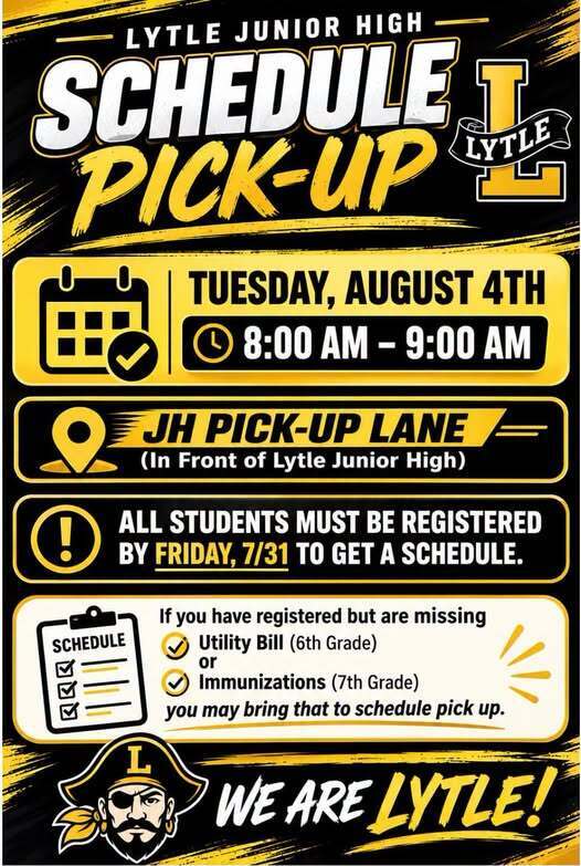 Schedule pick up flyer
