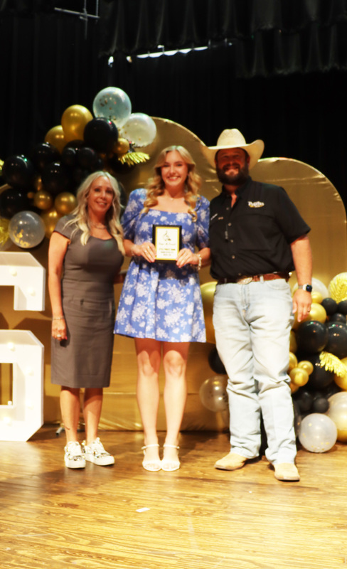 Coach Lori Wilson, Taryn McDonald, Band Director Mr. Chessher