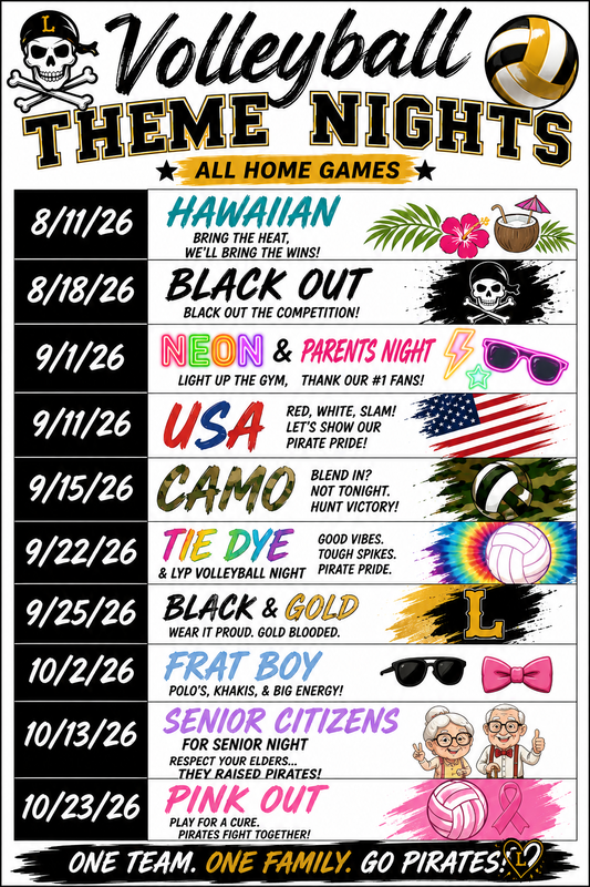 Volleyball theme nights
