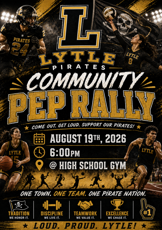 Pep rally flyer