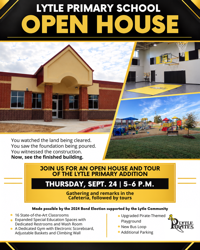 Lytle Primary Open House flyer
