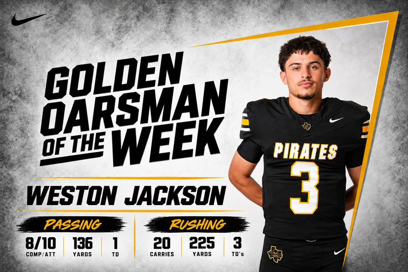 Golden Oarsman of the Week Weston Jackson