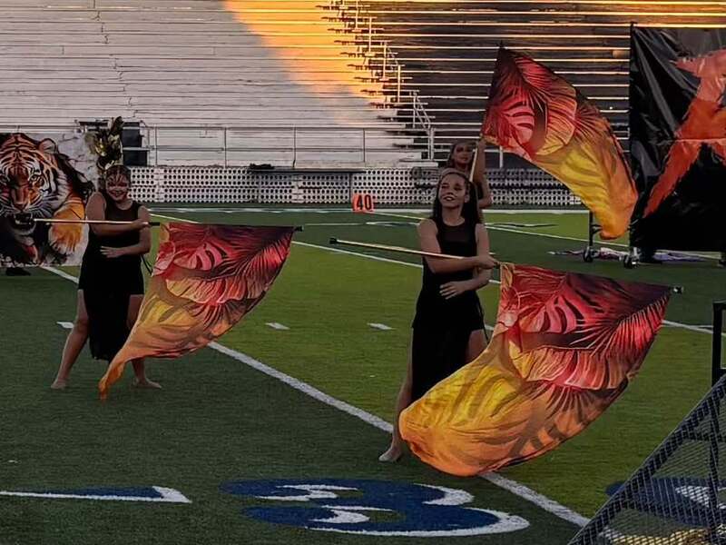 Color Guard at God's Country Marching Contest