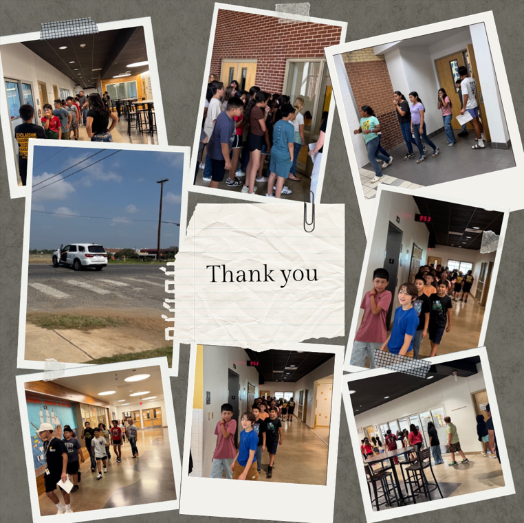 Elementary Thanks Junior High for hosting 5th Grade Students