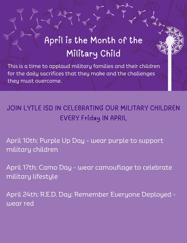 Month of the Military Child flyer