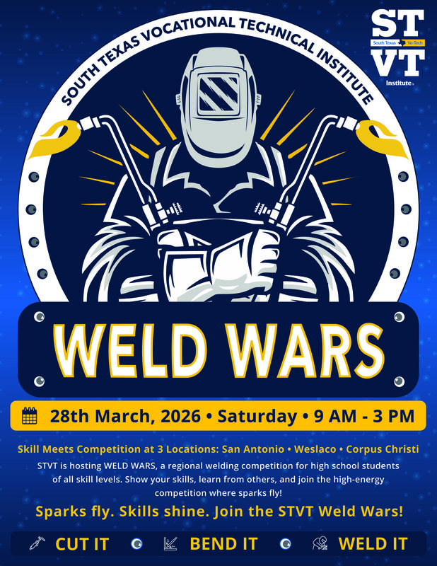 Flyer for Weld Wars Competition scheduled for March  28, 2026