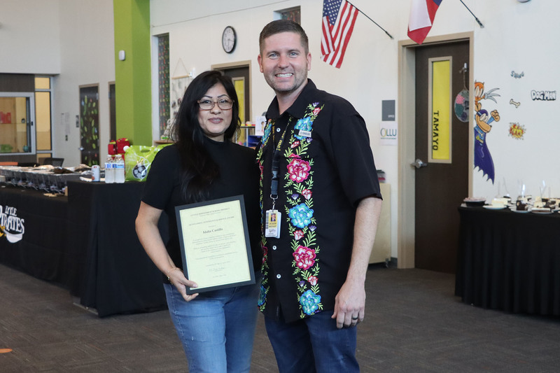 Idalia Castillo with Dr. Breithaupt