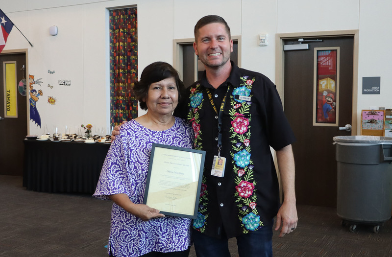 Olivia Martinez with Dr. Breithaupt