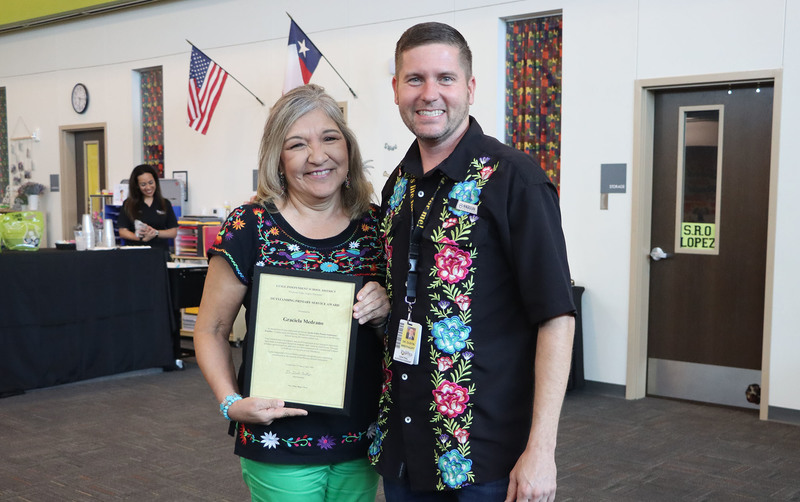 Graciela Medrano with Dr. Breithaupt