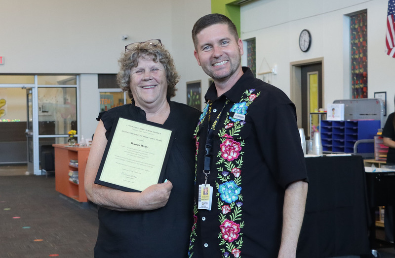 Wanda Wells with Dr. Breithaupt