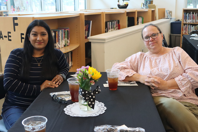 Substitute teachers at recognition dinner