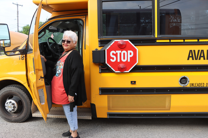 Lytle bus driver with transferred bus