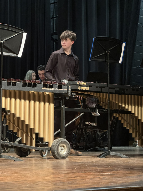 Percussion student