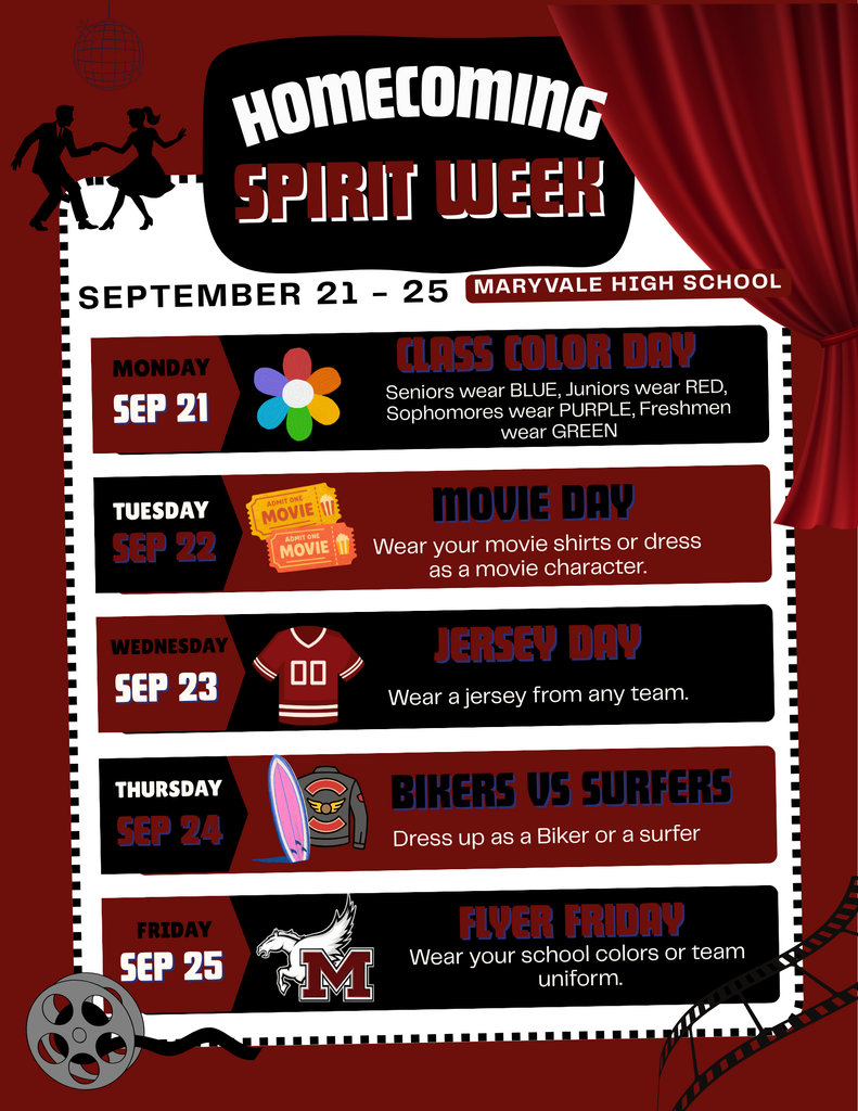 Homecoming Spirit Week Flyer 