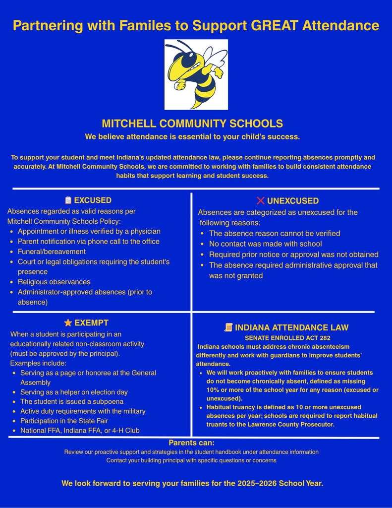 Attendance Information