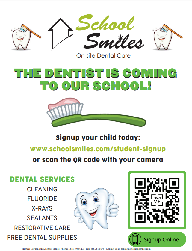 The dentist is coming to our school!