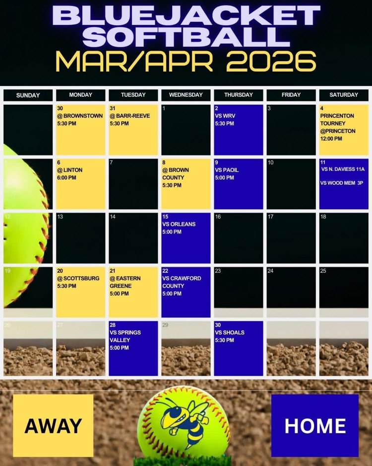softball schedule